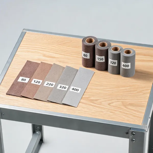 Sandpaper sheets and rolls