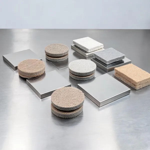 Non-woven finishing pads